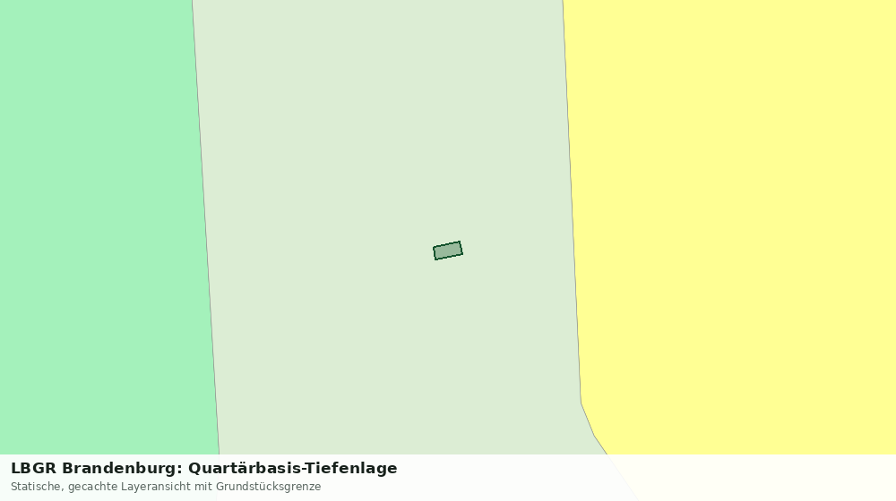 Statische Kartenansicht: LBGR Brandenburg: Quartärbasis-Tiefenlage