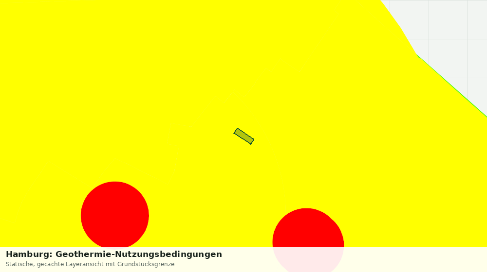 Statische Kartenansicht: Hamburg: Geothermie-Nutzungsbedingungen