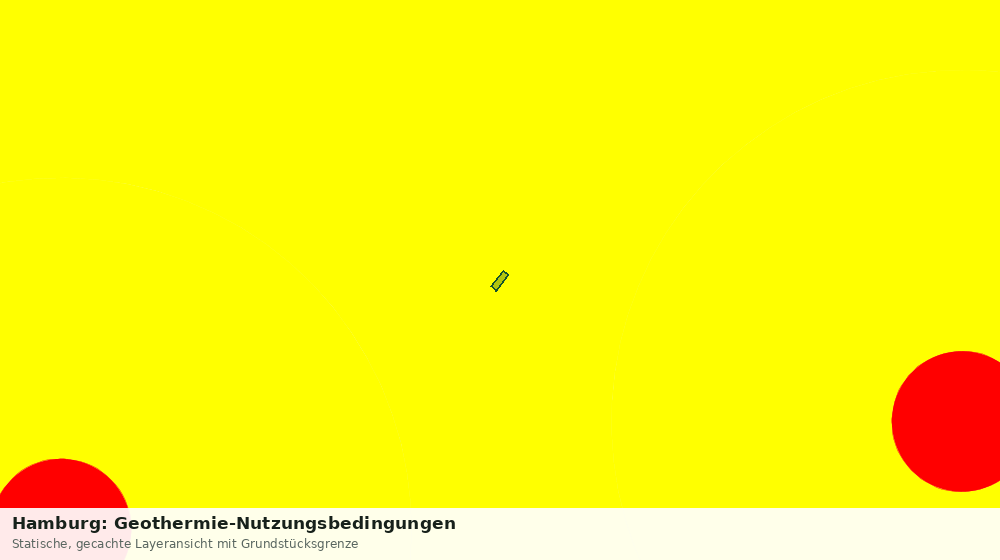 Statische Kartenansicht: Hamburg: Geothermie-Nutzungsbedingungen