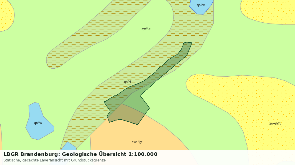 Statische Kartenansicht: LBGR Brandenburg: Geologische Übersicht 1:100.000