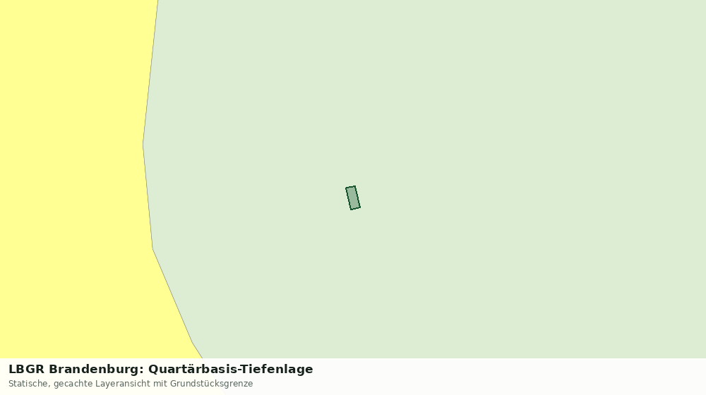 Statische Kartenansicht: LBGR Brandenburg: Quartärbasis-Tiefenlage