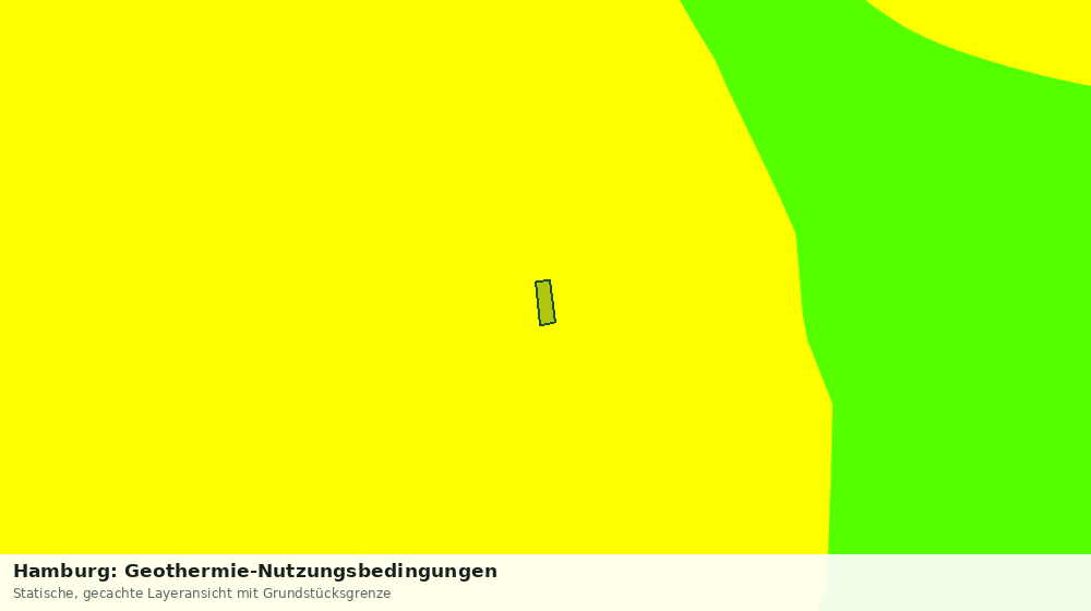 Statische Kartenansicht: Hamburg: Geothermie-Nutzungsbedingungen