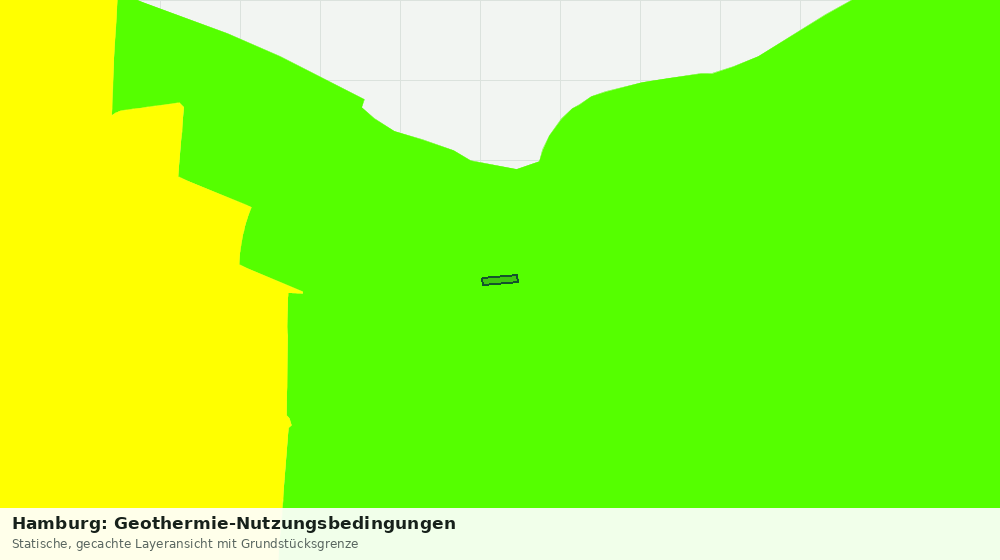 Statische Kartenansicht: Hamburg: Geothermie-Nutzungsbedingungen