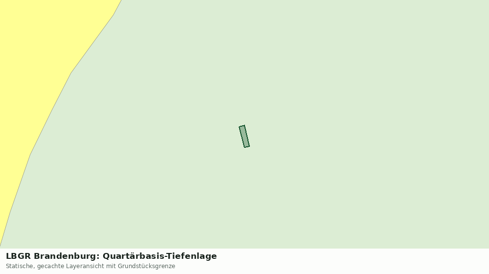 Statische Kartenansicht: LBGR Brandenburg: Quartärbasis-Tiefenlage