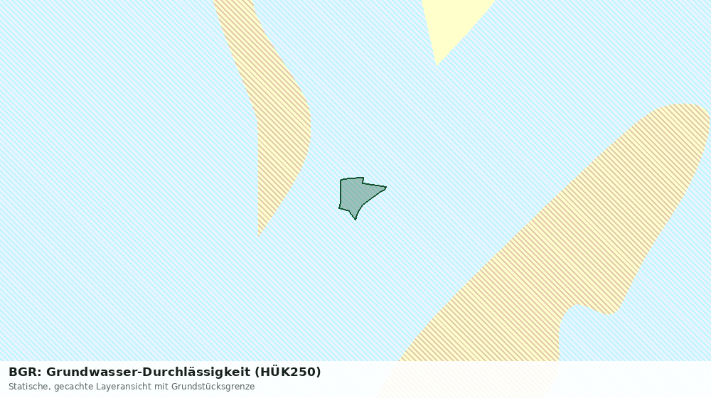 Statische Kartenansicht: BGR: Grundwasser-Durchlässigkeit (HÜK250)