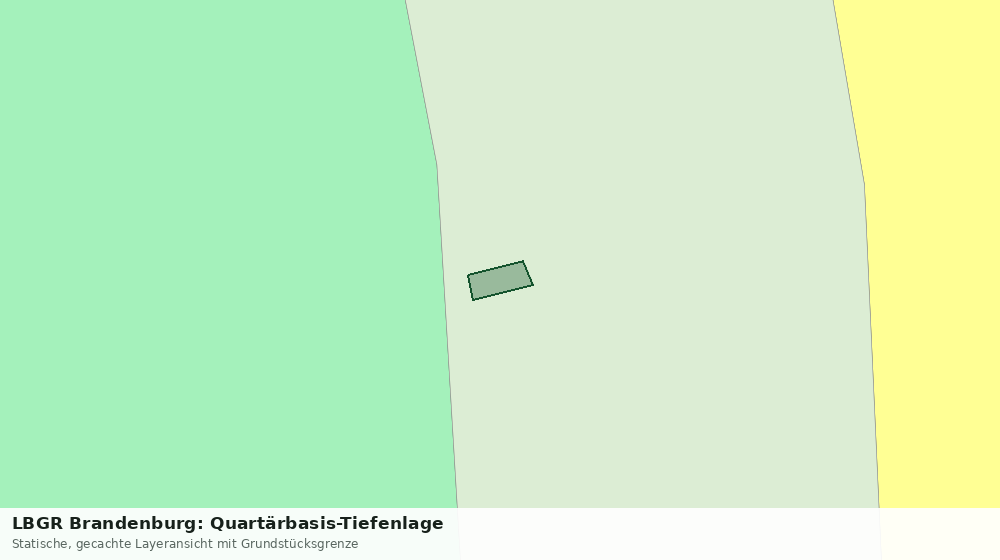 Statische Kartenansicht: LBGR Brandenburg: Quartärbasis-Tiefenlage