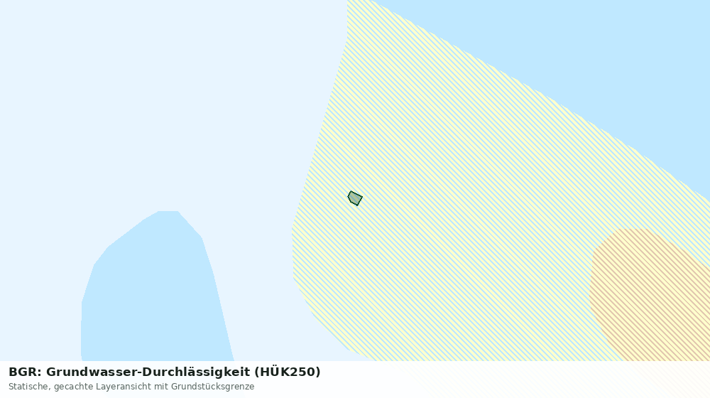 Statische Kartenansicht: BGR: Grundwasser-Durchlässigkeit (HÜK250)