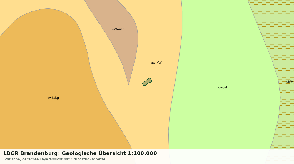 Statische Kartenansicht: LBGR Brandenburg: Geologische Übersicht 1:100.000