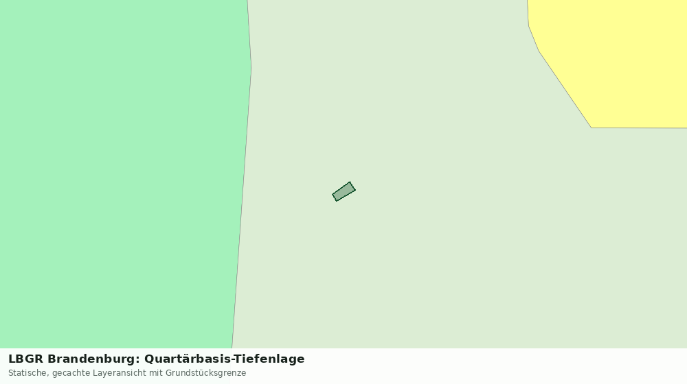 Statische Kartenansicht: LBGR Brandenburg: Quartärbasis-Tiefenlage