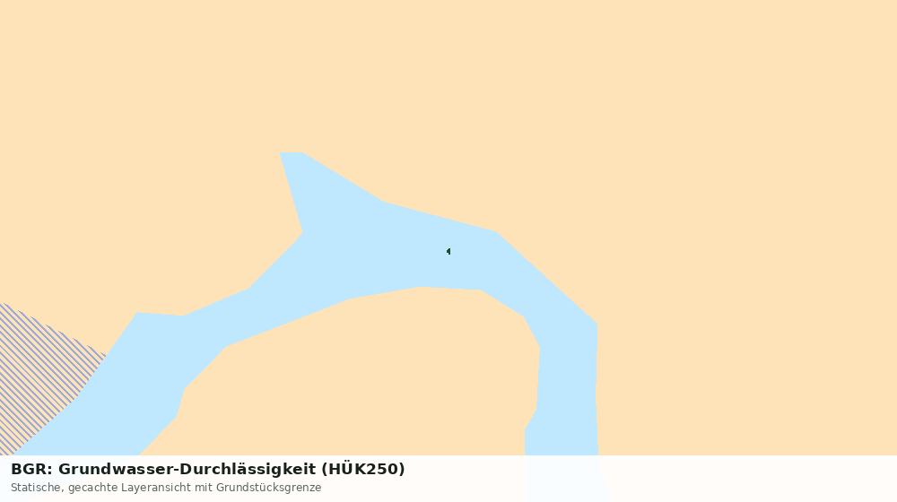 Statische Kartenansicht: BGR: Grundwasser-Durchlässigkeit (HÜK250)