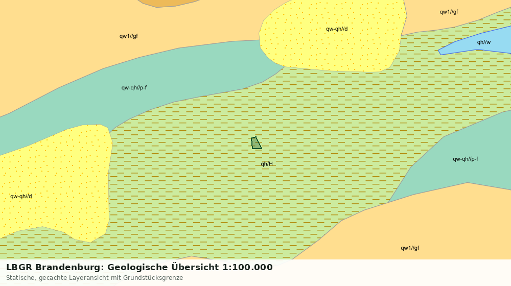 Statische Kartenansicht: LBGR Brandenburg: Geologische Übersicht 1:100.000