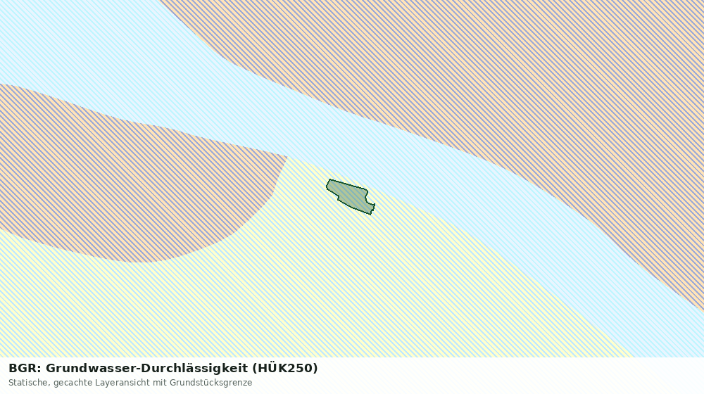 Statische Kartenansicht: BGR: Grundwasser-Durchlässigkeit (HÜK250)