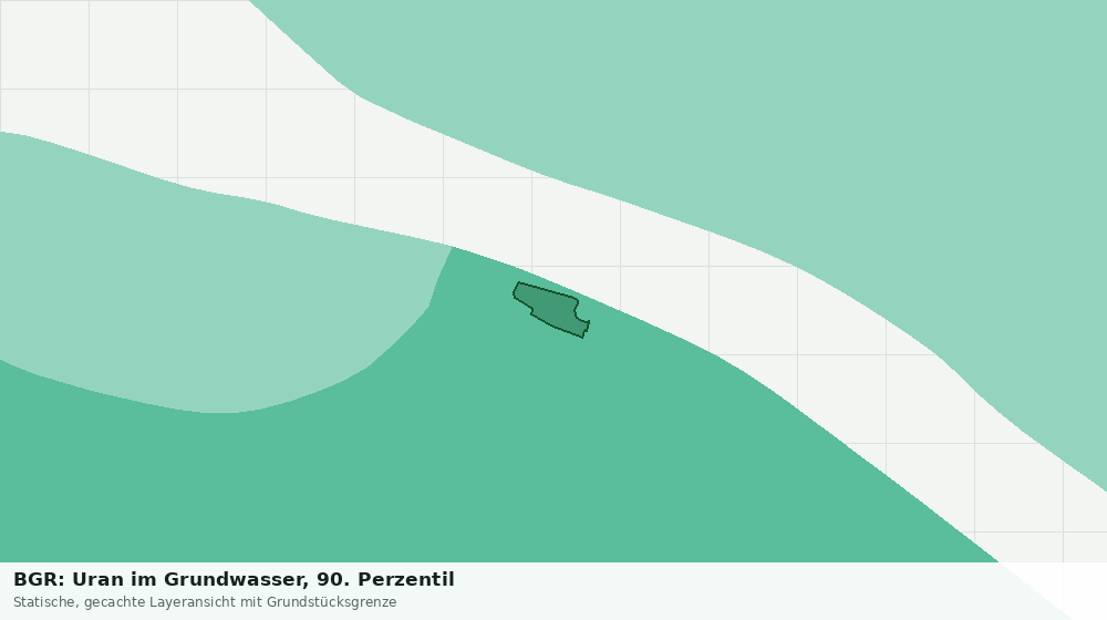 Statische Kartenansicht: BGR: Uran im Grundwasser, 90. Perzentil