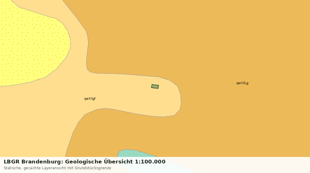Statische Kartenansicht: LBGR Brandenburg: Geologische Übersicht 1:100.000