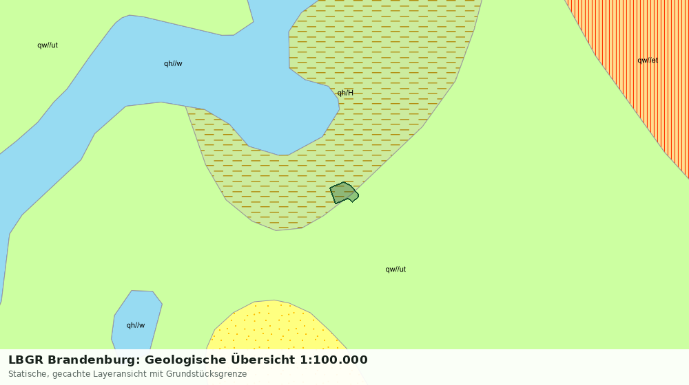 Statische Kartenansicht: LBGR Brandenburg: Geologische Übersicht 1:100.000