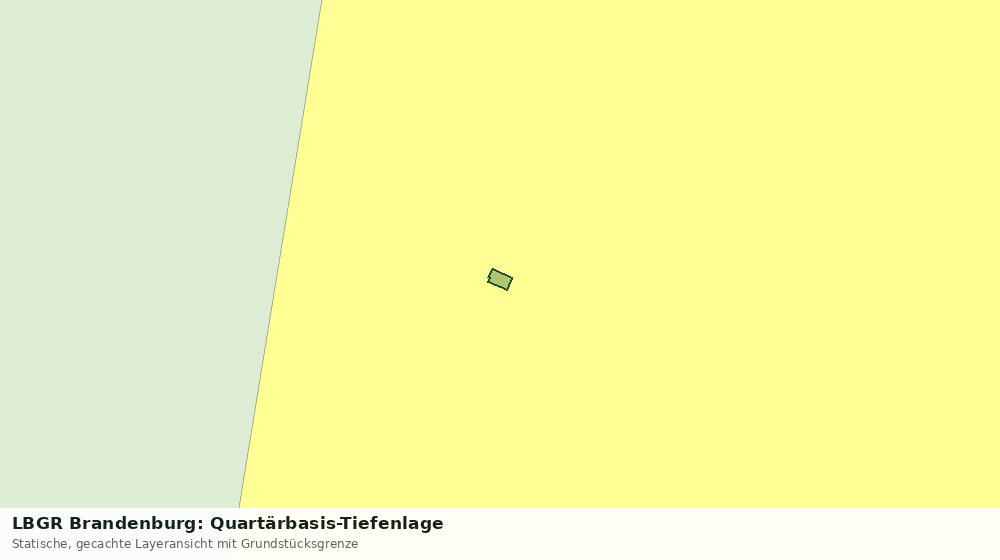 Statische Kartenansicht: LBGR Brandenburg: Quartärbasis-Tiefenlage