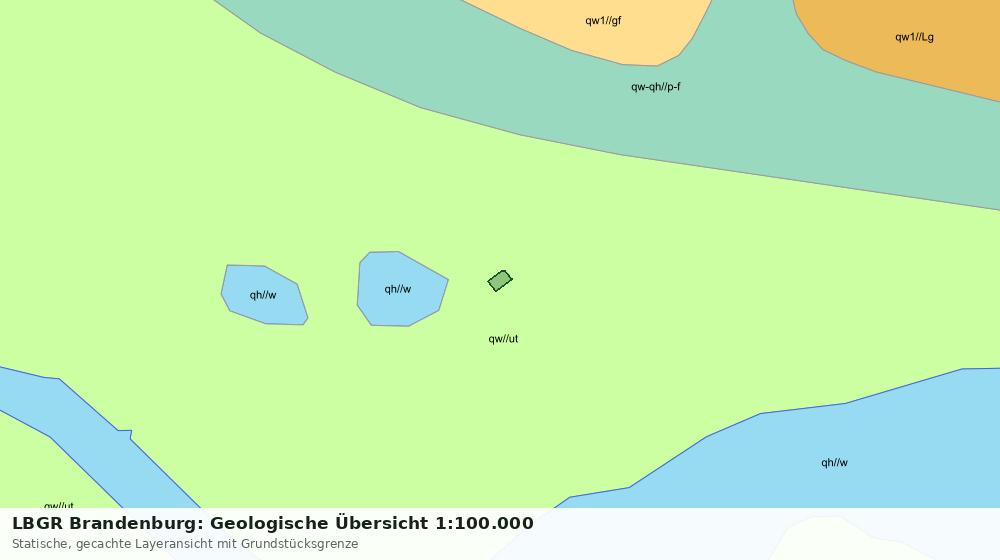 Statische Kartenansicht: LBGR Brandenburg: Geologische Übersicht 1:100.000