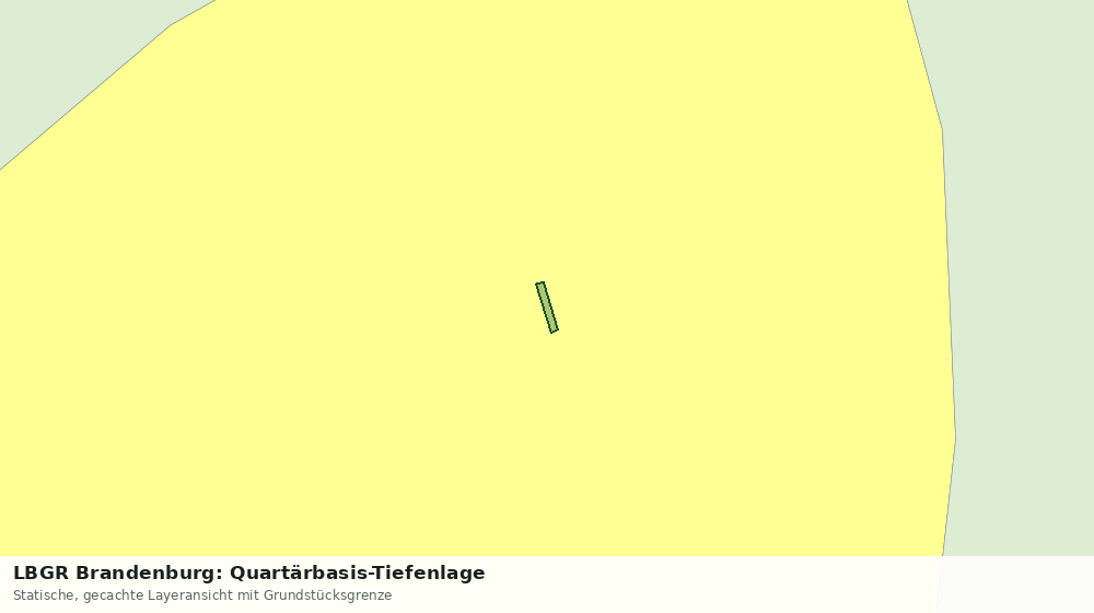 Statische Kartenansicht: LBGR Brandenburg: Quartärbasis-Tiefenlage