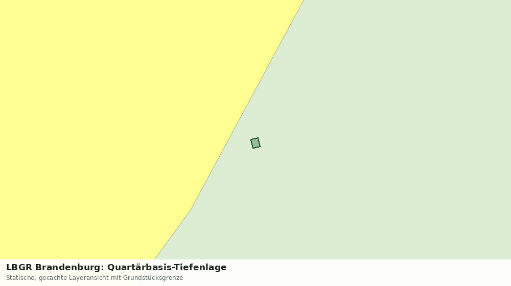 Statische Kartenansicht: LBGR Brandenburg: Quartärbasis-Tiefenlage