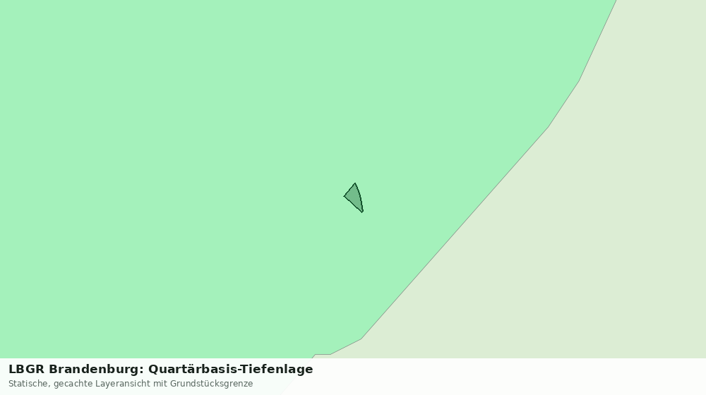 Statische Kartenansicht: LBGR Brandenburg: Quartärbasis-Tiefenlage