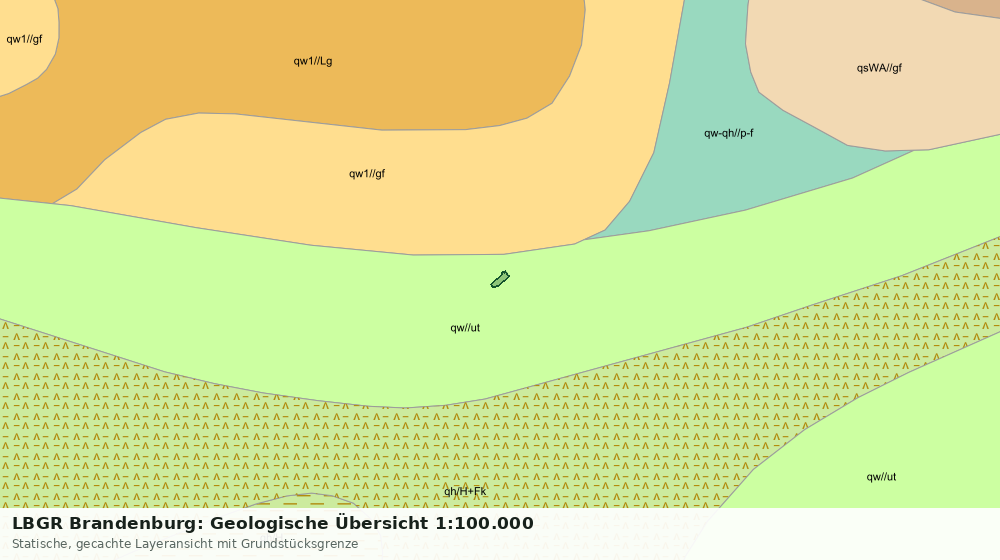 Statische Kartenansicht: LBGR Brandenburg: Geologische Übersicht 1:100.000