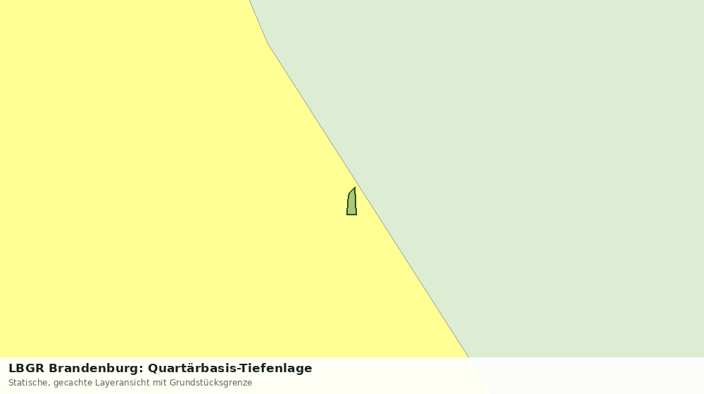 Statische Kartenansicht: LBGR Brandenburg: Quartärbasis-Tiefenlage