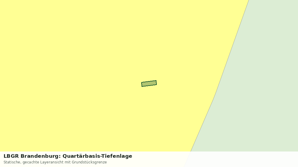 Statische Kartenansicht: LBGR Brandenburg: Quartärbasis-Tiefenlage