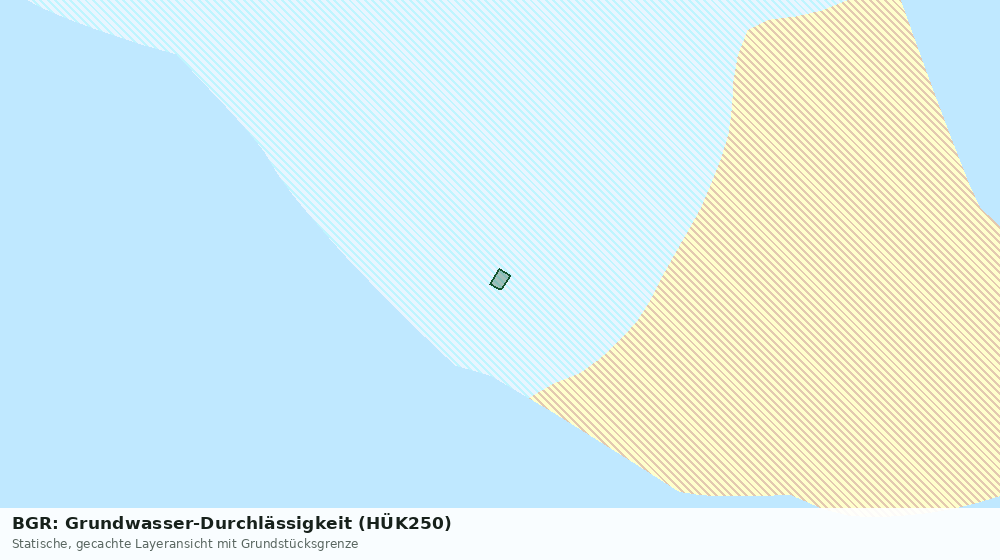 Statische Kartenansicht: BGR: Grundwasser-Durchlässigkeit (HÜK250)
