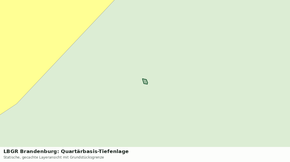 Statische Kartenansicht: LBGR Brandenburg: Quartärbasis-Tiefenlage