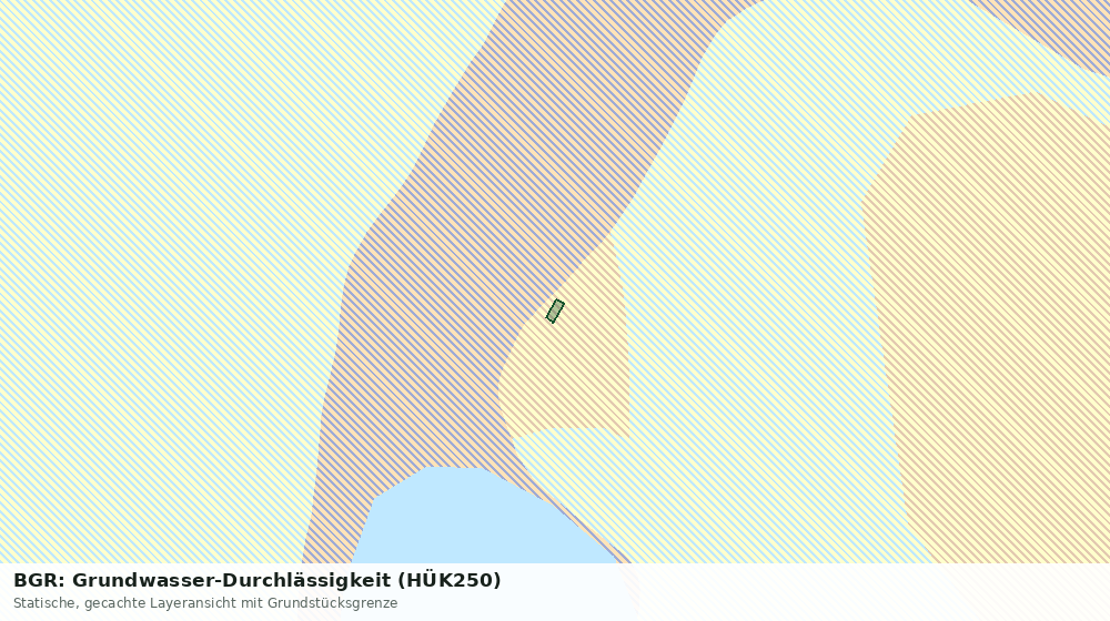 Statische Kartenansicht: BGR: Grundwasser-Durchlässigkeit (HÜK250)