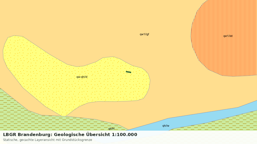 Statische Kartenansicht: LBGR Brandenburg: Geologische Übersicht 1:100.000