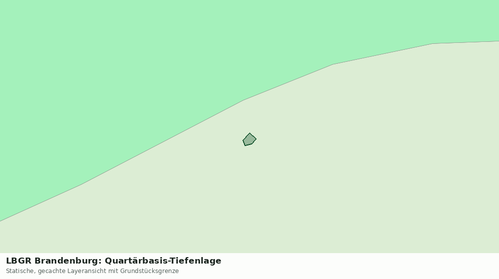 Statische Kartenansicht: LBGR Brandenburg: Quartärbasis-Tiefenlage
