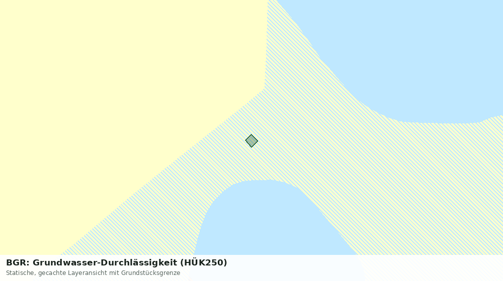 Statische Kartenansicht: BGR: Grundwasser-Durchlässigkeit (HÜK250)