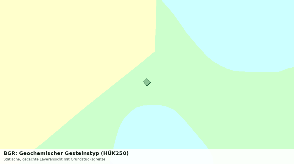 Statische Kartenansicht: BGR: Geochemischer Gesteinstyp (HÜK250)