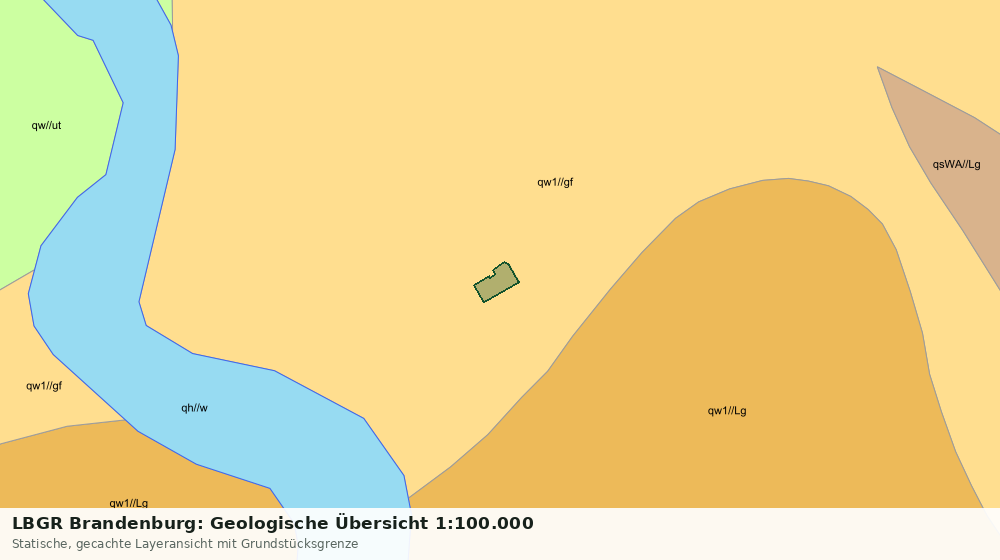 Statische Kartenansicht: LBGR Brandenburg: Geologische Übersicht 1:100.000