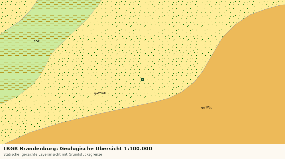 Statische Kartenansicht: LBGR Brandenburg: Geologische Übersicht 1:100.000