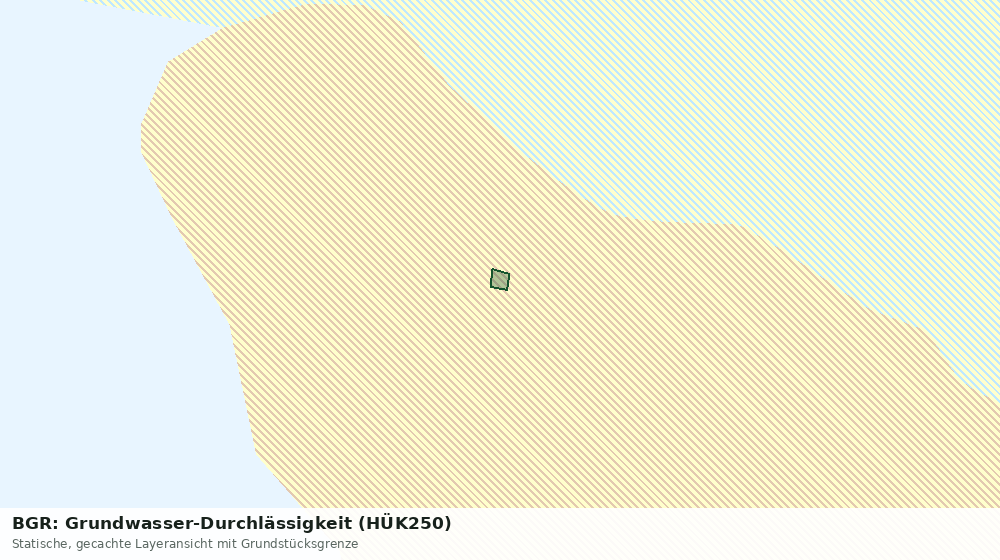 Statische Kartenansicht: BGR: Grundwasser-Durchlässigkeit (HÜK250)