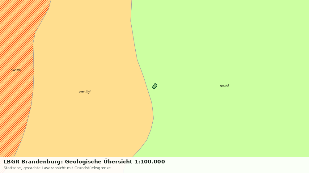 Statische Kartenansicht: LBGR Brandenburg: Geologische Übersicht 1:100.000