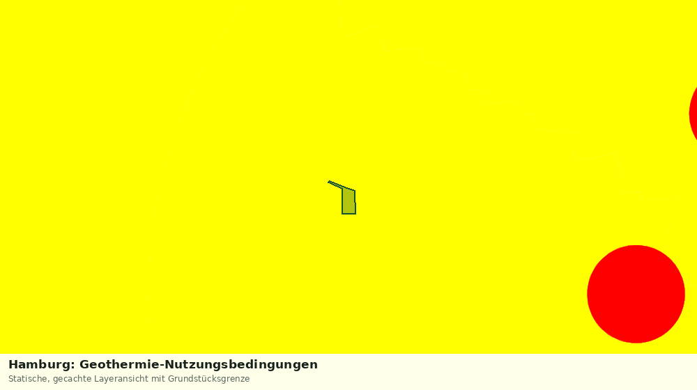 Statische Kartenansicht: Hamburg: Geothermie-Nutzungsbedingungen