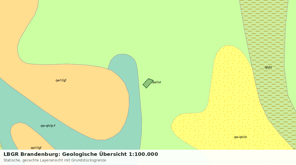 Statische Kartenansicht: LBGR Brandenburg: Geologische Übersicht 1:100.000