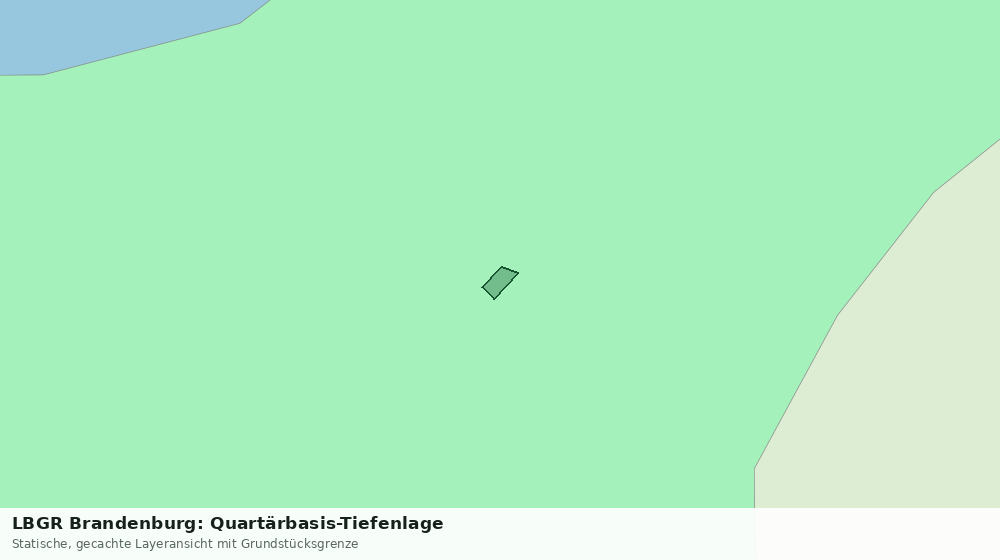 Statische Kartenansicht: LBGR Brandenburg: Quartärbasis-Tiefenlage