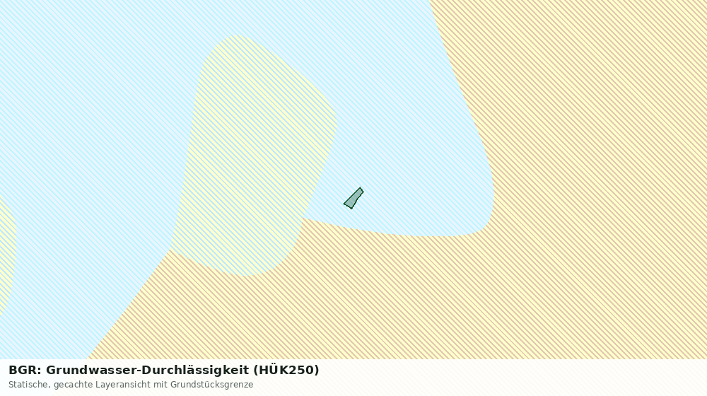 Statische Kartenansicht: BGR: Grundwasser-Durchlässigkeit (HÜK250)