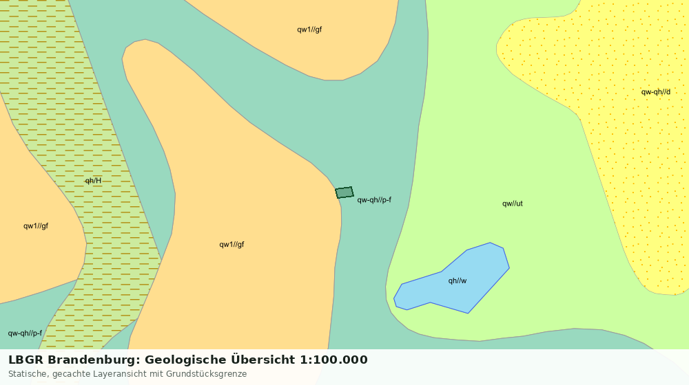 Statische Kartenansicht: LBGR Brandenburg: Geologische Übersicht 1:100.000