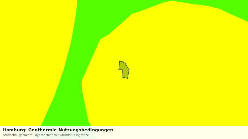 Statische Kartenansicht: Hamburg: Geothermie-Nutzungsbedingungen
