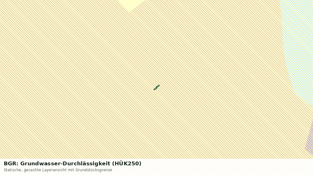 Statische Kartenansicht: BGR: Grundwasser-Durchlässigkeit (HÜK250)