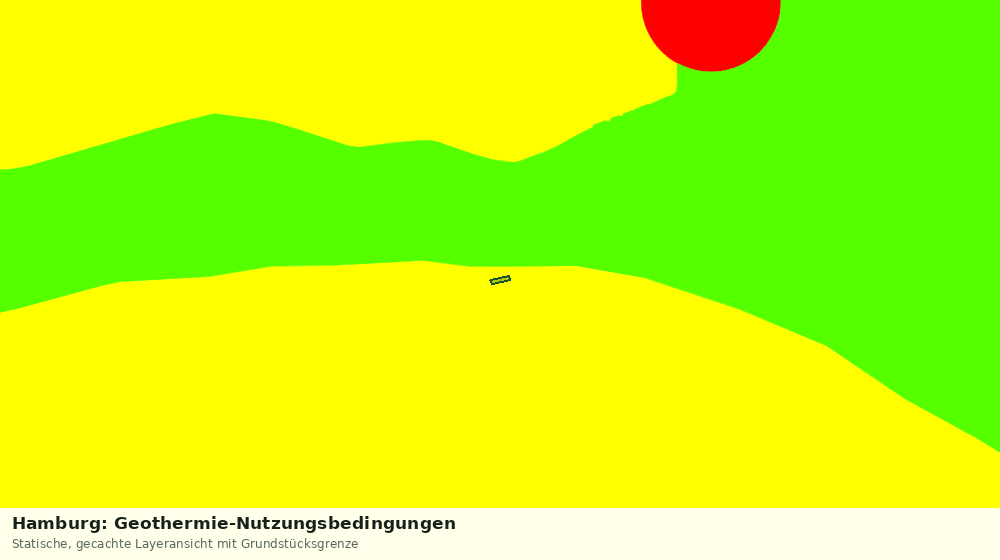 Statische Kartenansicht: Hamburg: Geothermie-Nutzungsbedingungen