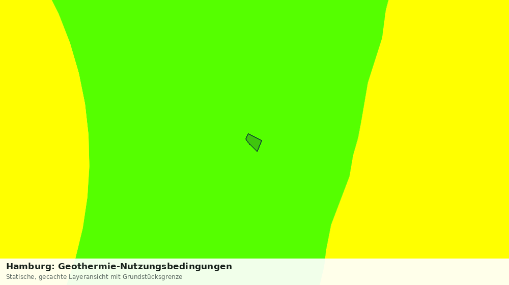 Statische Kartenansicht: Hamburg: Geothermie-Nutzungsbedingungen