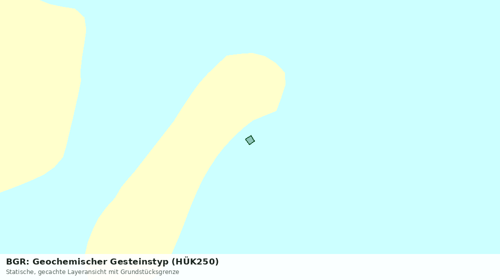 Statische Kartenansicht: BGR: Geochemischer Gesteinstyp (HÜK250)