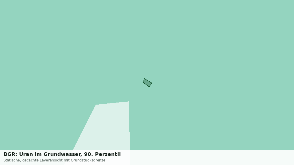 Statische Kartenansicht: BGR: Uran im Grundwasser, 90. Perzentil