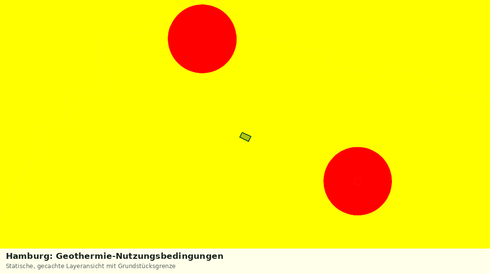 Statische Kartenansicht: Hamburg: Geothermie-Nutzungsbedingungen